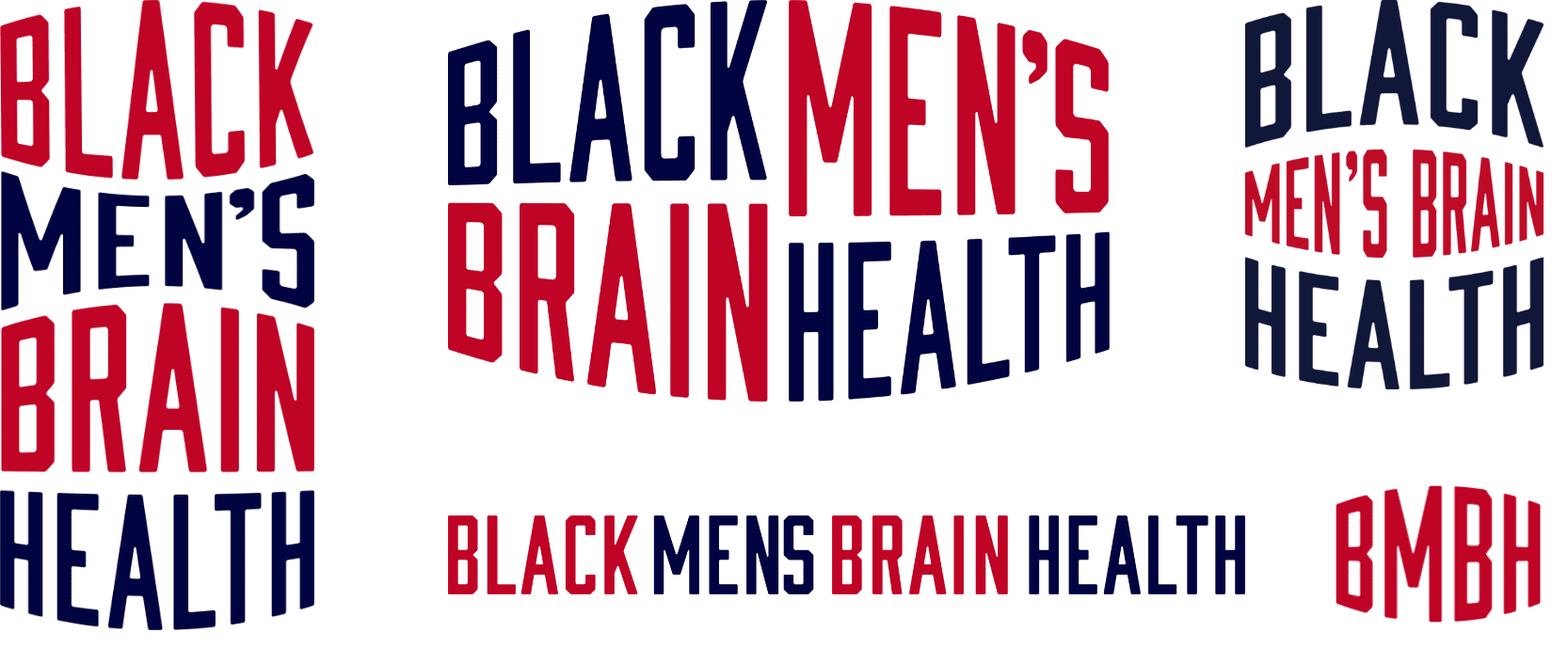 black mens brain health logos