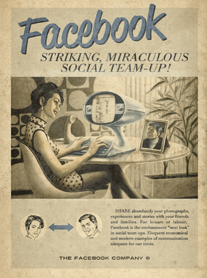 Facebook vintage ad