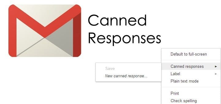 gmail canned responses