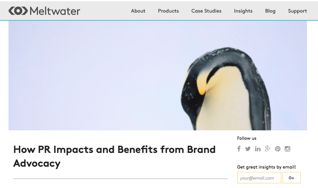 Alaniz on Meltwater - How PR Impacts and Benefits from Brand Advocacy