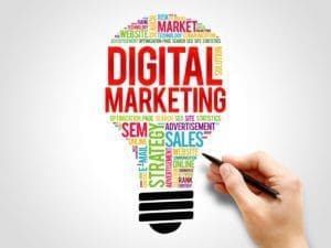 Digital Marketing Components Lightbulb